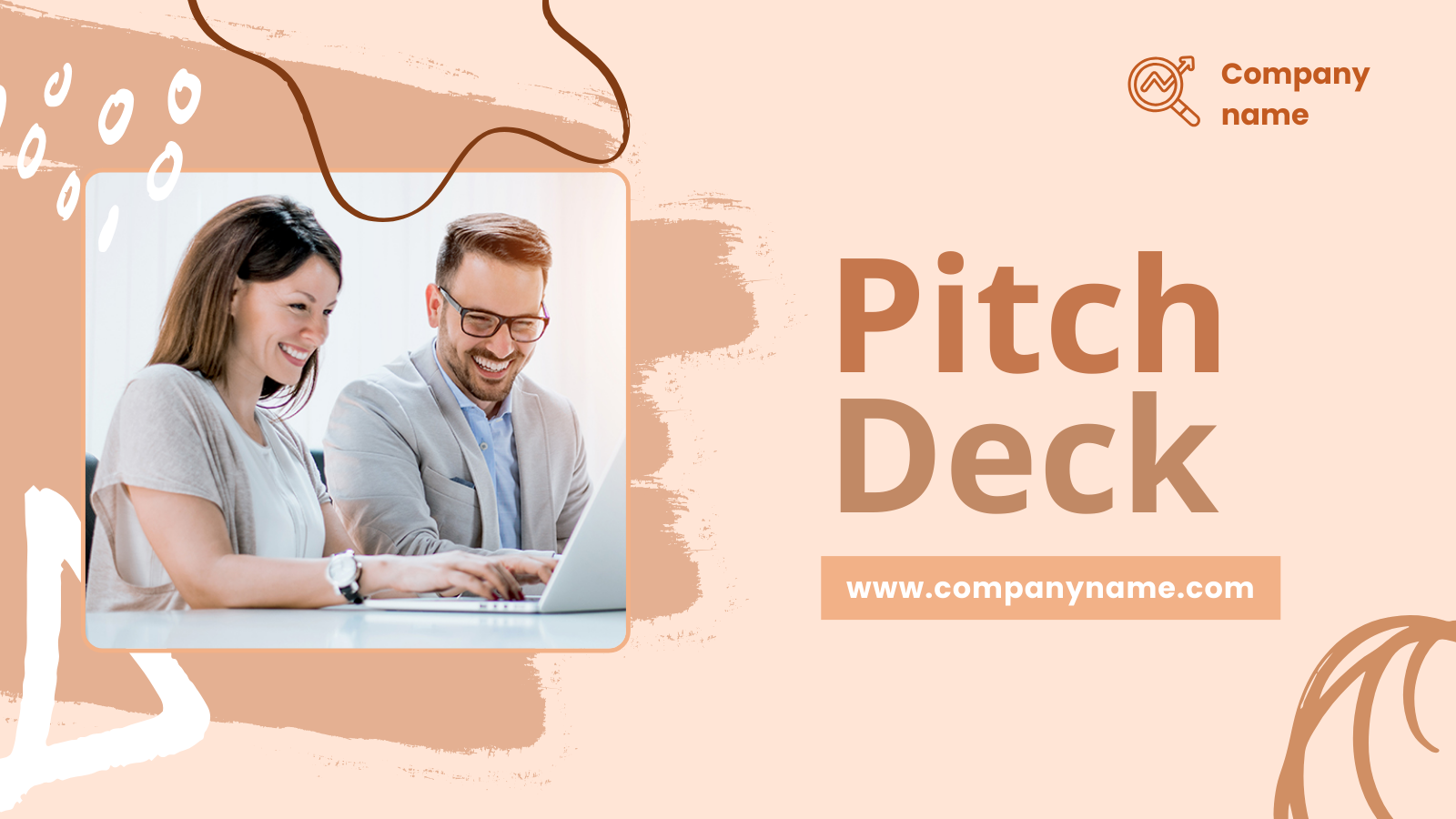 Pitch Deck Presentation with white space