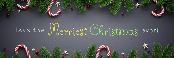 Christmas Email Header with Handwritten font style