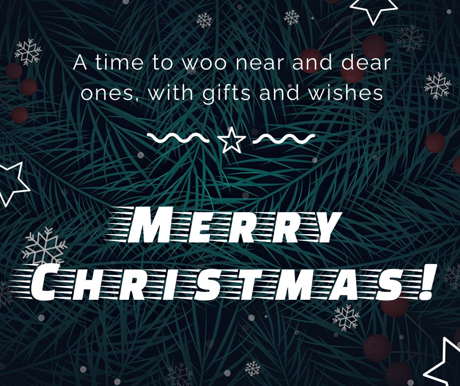 Showing ideal Christmas fonts with two examples