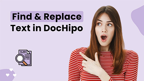 How to Find and Replace Text in DocHipo