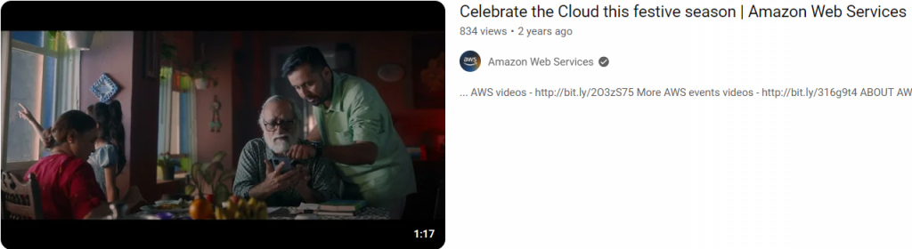 AWS advert - example for linkage