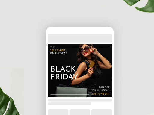 Black Friday Large Rectangle Ad Templates