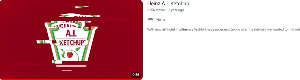 Heinz ad example with transfer technique 