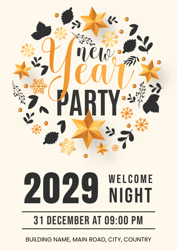 New Year Poster Template