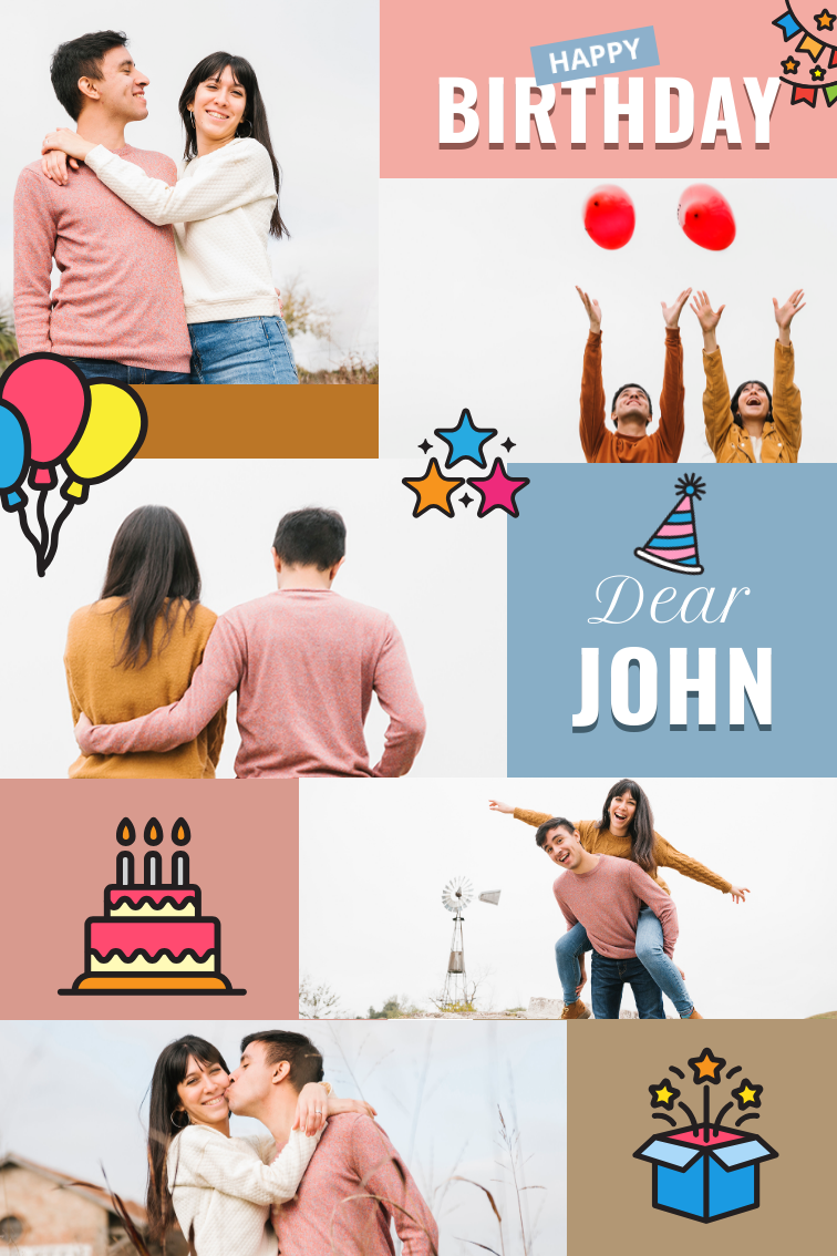 Birthday- photo collage ideas for gifts