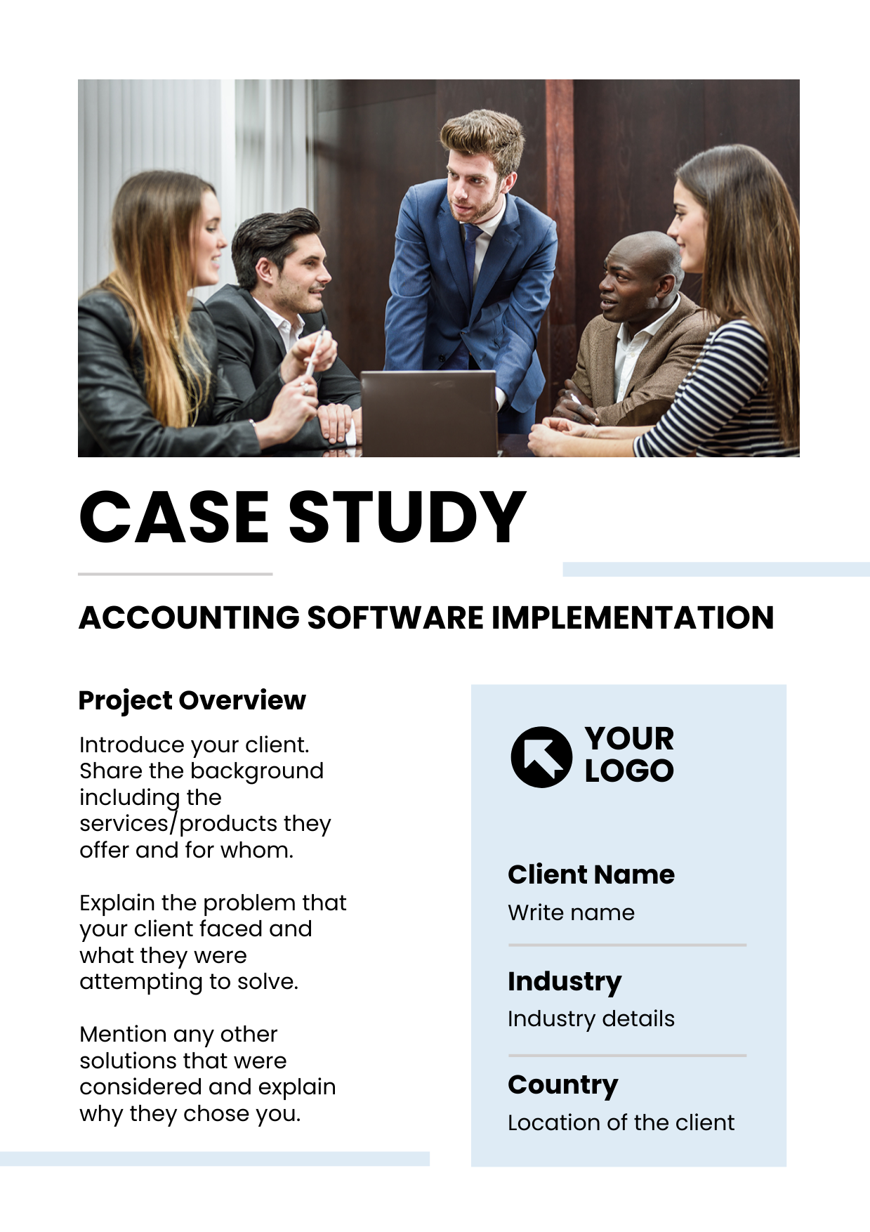 Accounting software case study- How to design a case study tips 