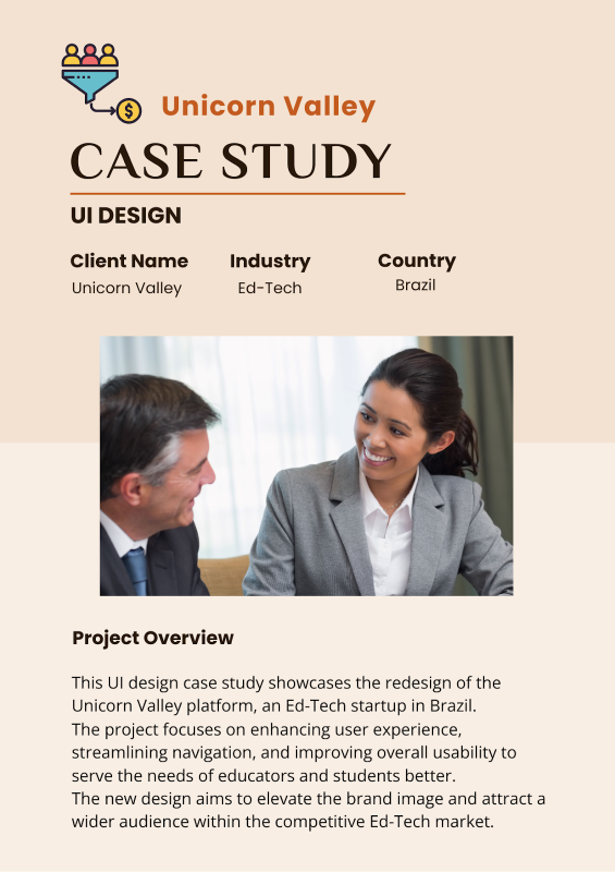 customized design of your case study