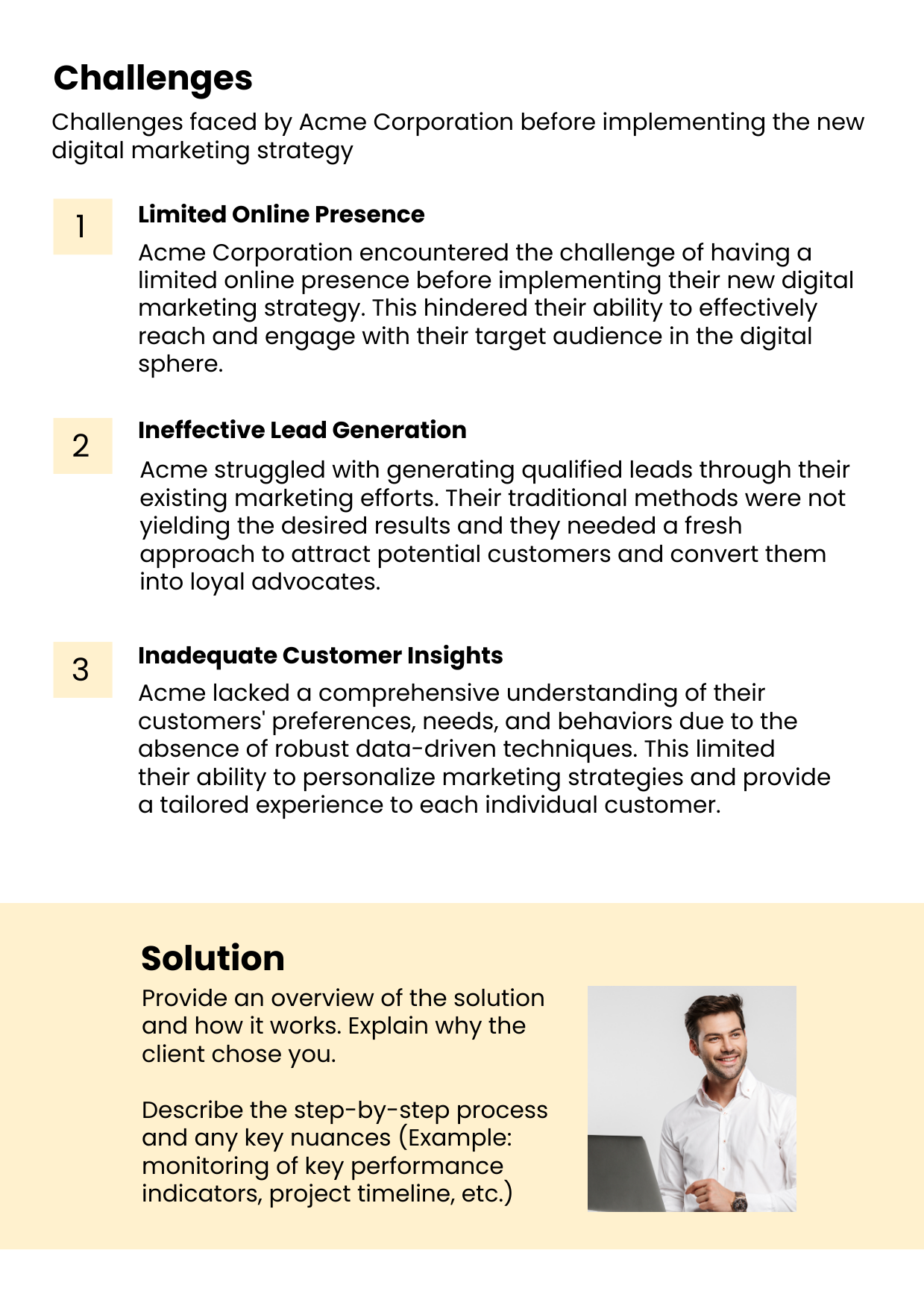 Specific challenges in digital marketing Case Study sample