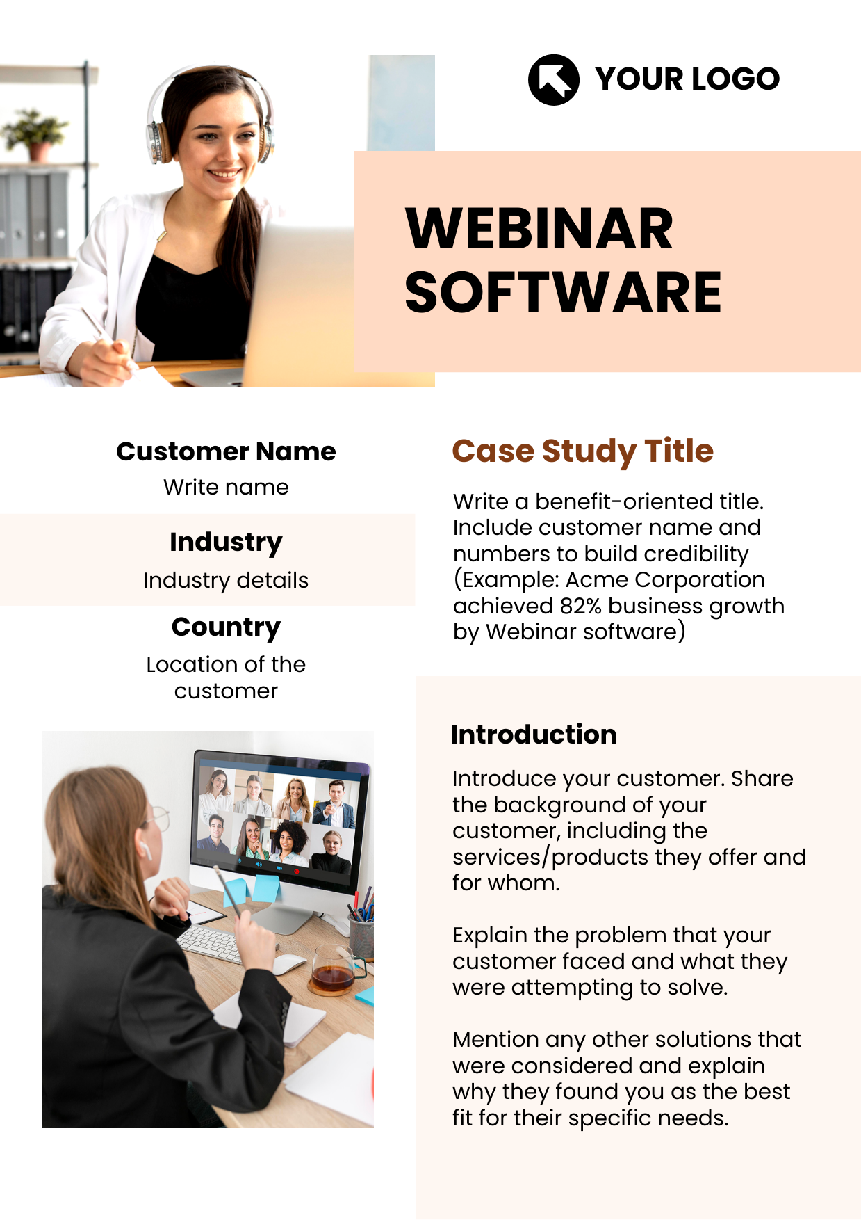 WEBINAR SOFTWARE Case Study  Software Example of Visual Hierarchy