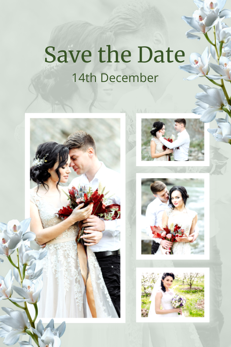 Wedding collage photo masking