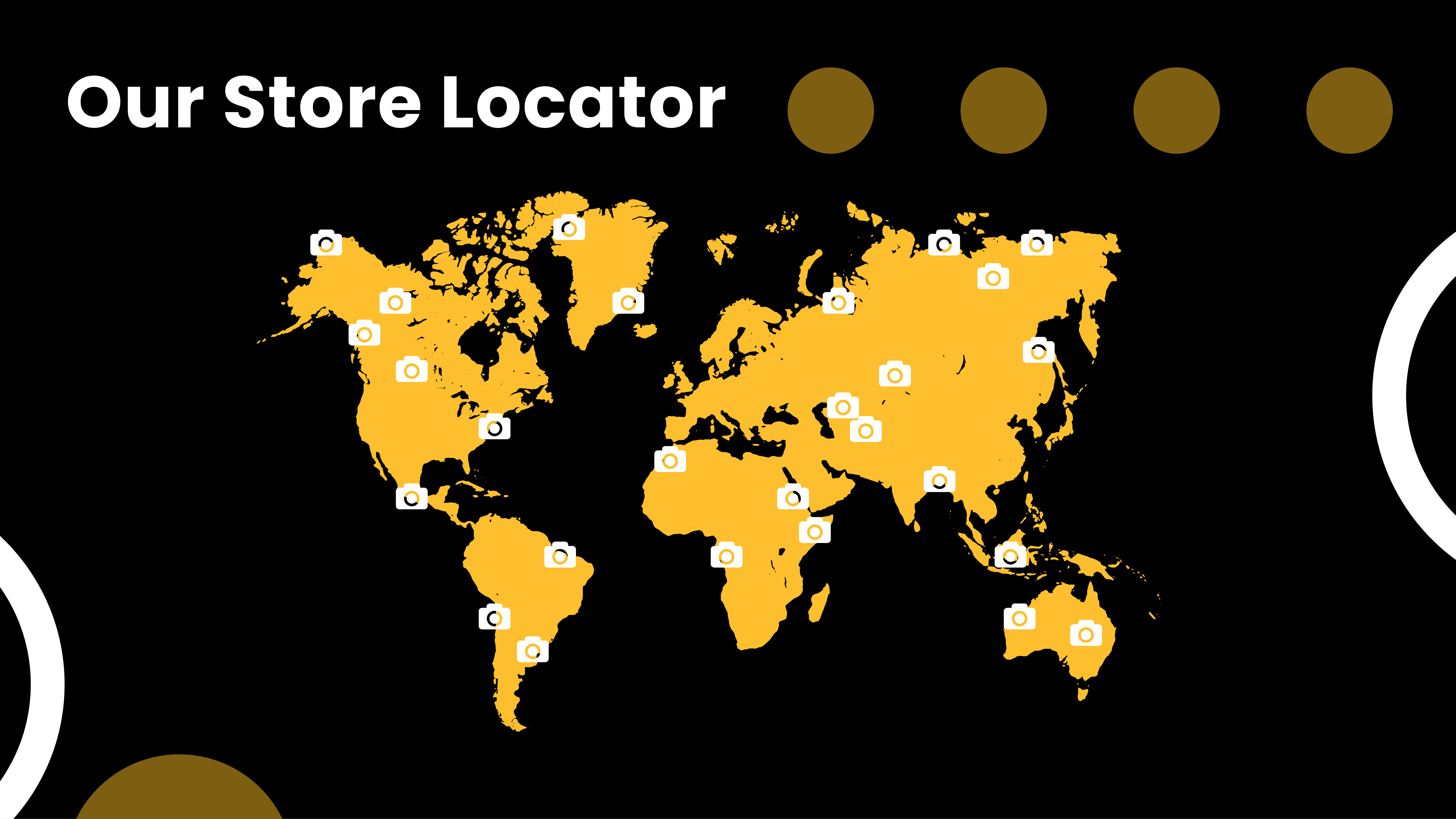 Business presentation with interactive maps