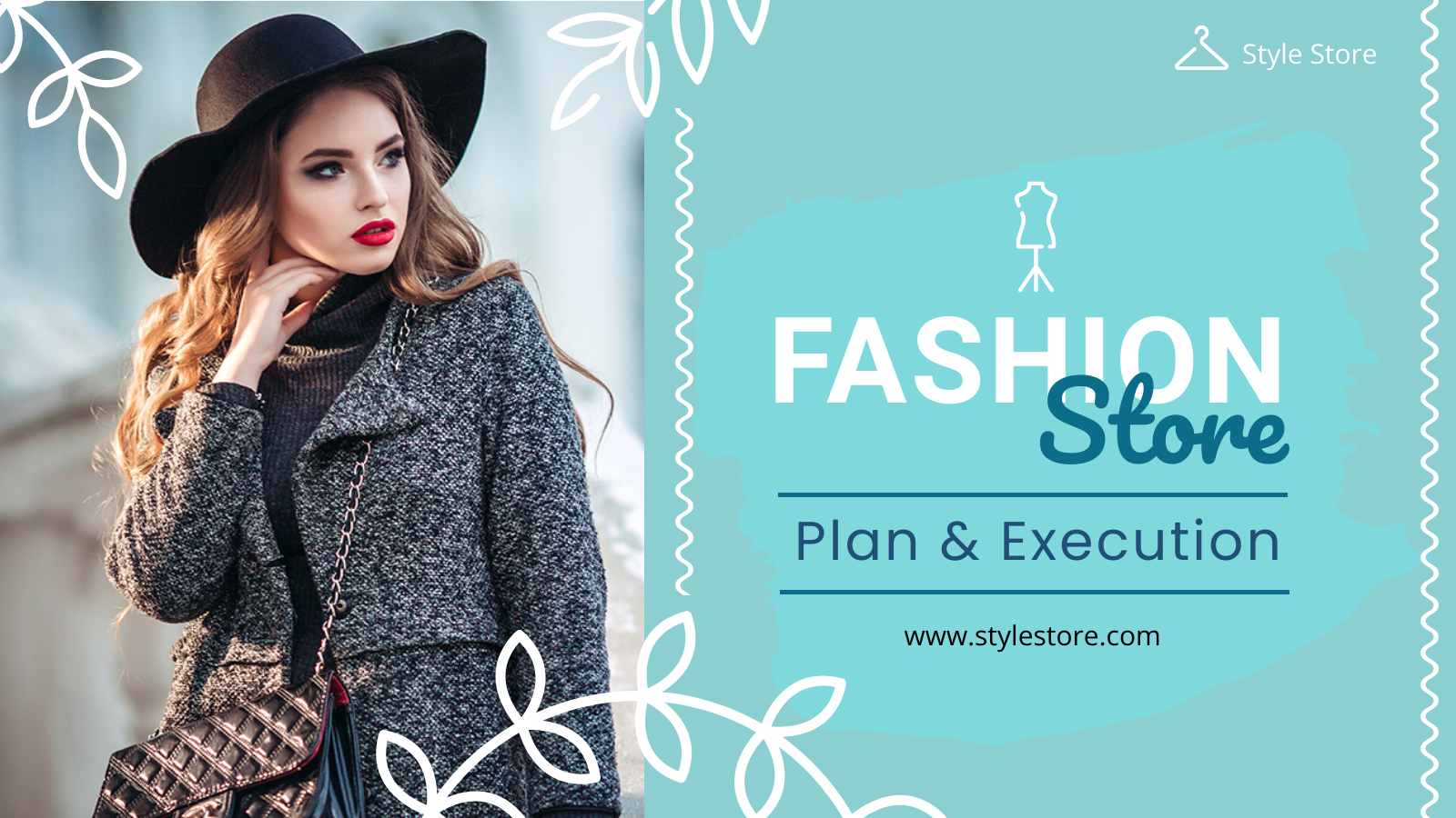 Fashion store business presentation template