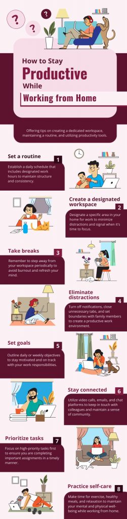 How to Stay Productive While Working from Home Edited with Magenta Color Theme