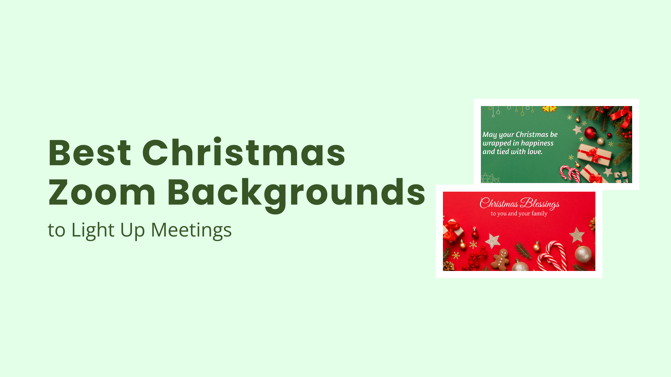 Banner Best Christmas Zoom Backgrounds