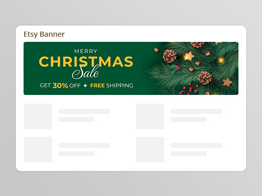 Christmas Etsy Banner Templates