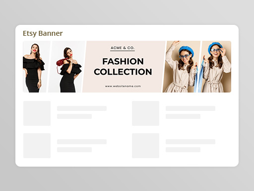 Fashion Etsy Banner Templates