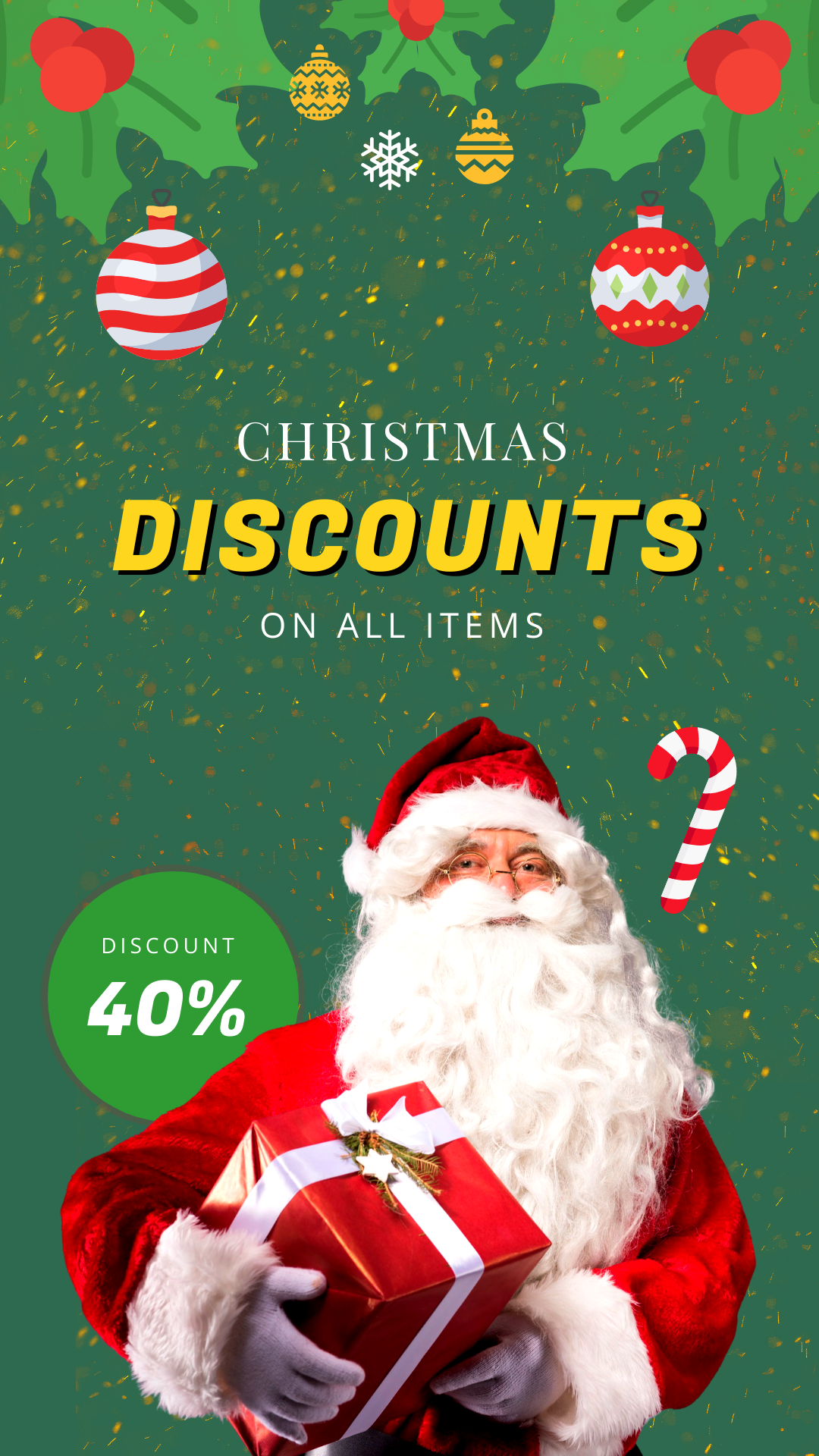 IG story for Christmas discounts