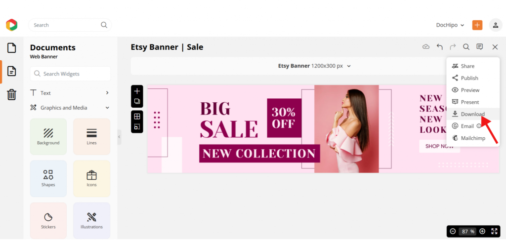 Download Etsy banner design