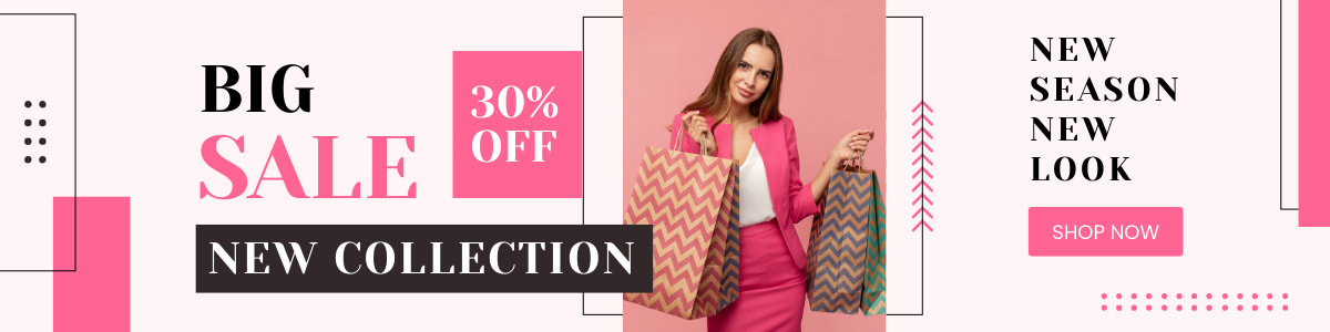 Sale-Fashion banner with best photography