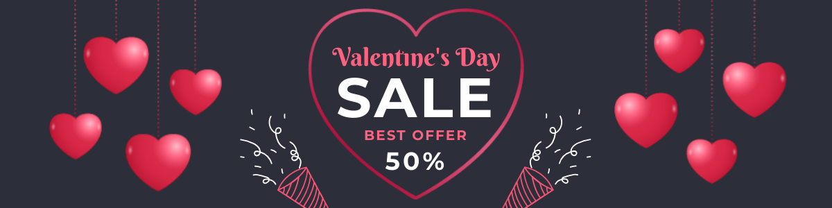 Valentine's day sale Etsy banner