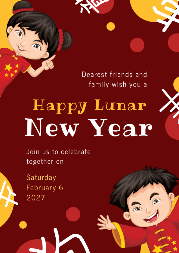 Chinese New Year Poster Template