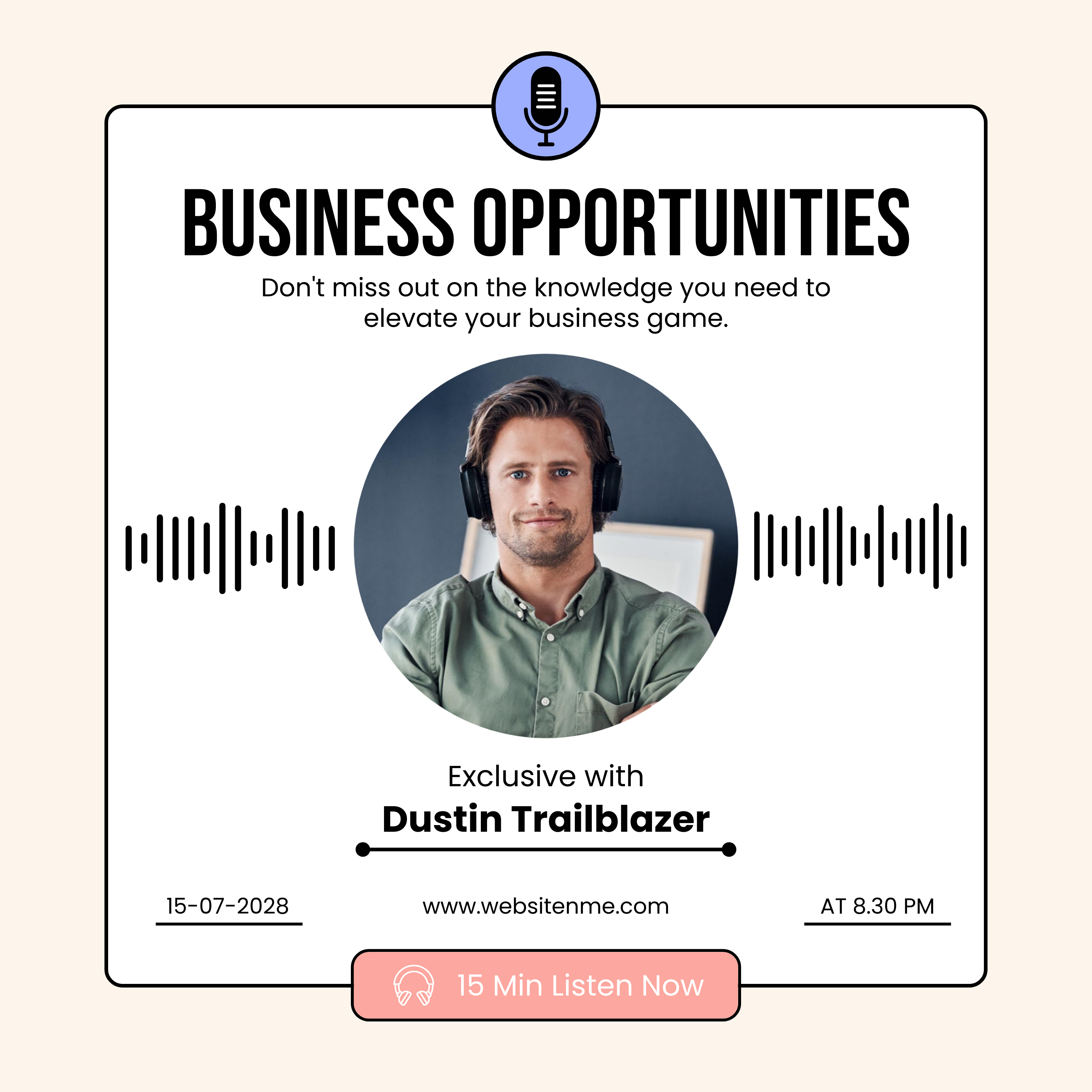 Business podcast cover