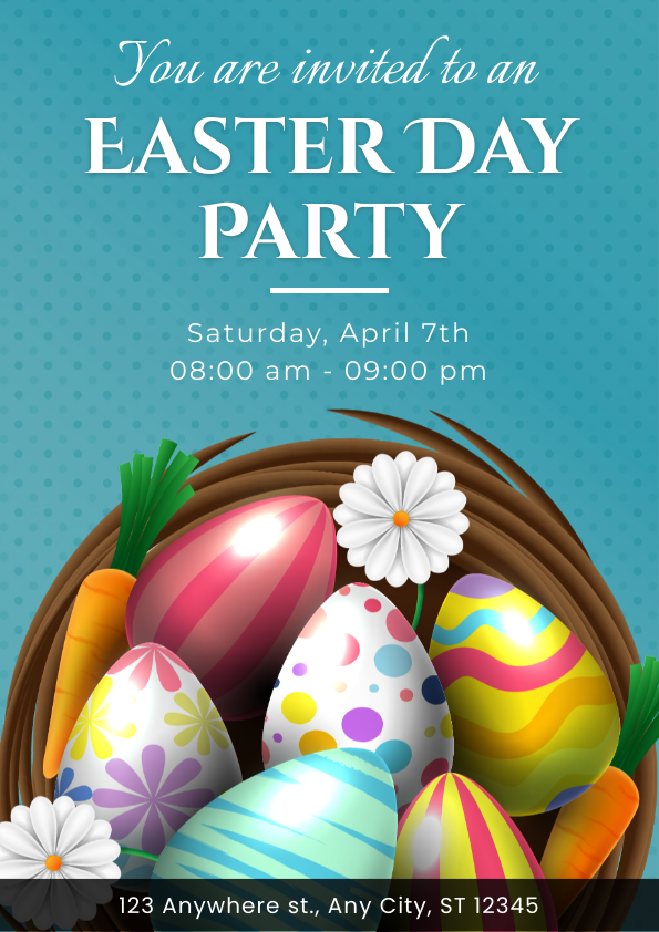 Easter party poster