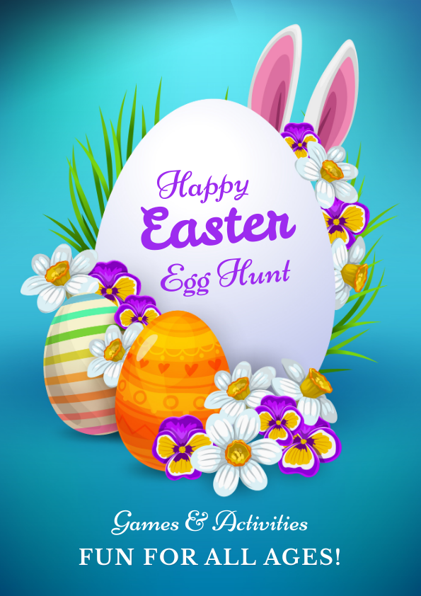 Egg hunt Easter poster