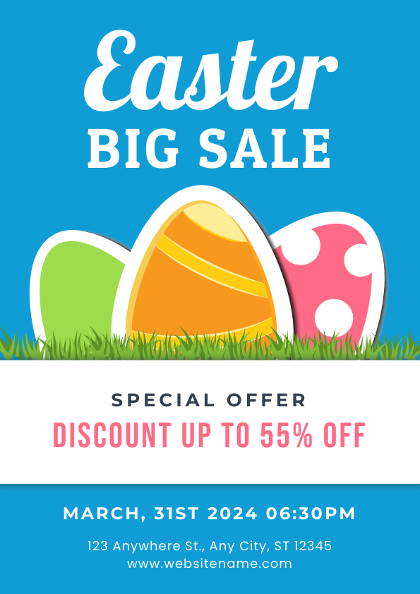 Sale Ad Easter Poster